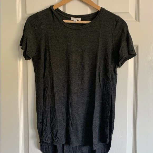 Wilfred Split Side Tee (Charcoal Grey) - Picture 2 of 3